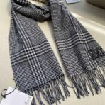 赛琳(Celine)复古格子围巾 蓝色 - 图片 3