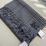 赛琳(Celine)复古格子围巾 蓝色