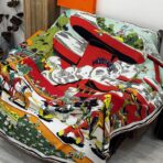 超现实爱马仕枢纽-数码印花围巾 浅粉边款 - 图片 3