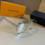 路易威登（LOUIS VUITTON）Pilot Chain 系列金属链条装饰飞行员框光学眼镜 - 图片 4