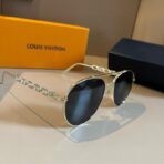 路易威登（LOUIS VUITTON）Pilot Chain 系列金属链条装饰飞行员框太阳镜 - 图片 4