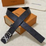 路易威登（Louis Vuitton）Initiales 40mm 老花帆布腰带 黑色 - 图片 2