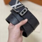 路易威登（Louis Vuitton）Initiales 40mm 老花帆布腰带 黑色 - 图片 4