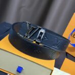 路易威登（Louis Vuitton）Initiales 40mm 黑色压纹牛皮腰带 - 图片 2