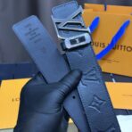 路易威登（Louis Vuitton）Initiales 40mm 黑色压纹牛皮腰带 - 图片 4