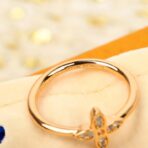 路易威登（Louis Vuitton）Monogram Flower 系列玫瑰金钻石戒指 - Imagem 4