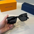 路易威登（Louis Vuitton）老花饰边方形太阳镜 - 图片 2