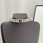 迪奥CD双层锆石水钻choker