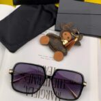 迪奥（Dior）30 Montaigne  方形太阳镜 绿框 黑框 - 图片 3