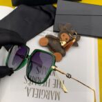 迪奥（Dior）30 Montaigne  方形太阳镜 绿框 黑框 - 图片 2