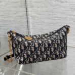 迪奥（Dior）Dior Star Hobo 藏青色老花牛仔布链条包