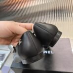 香儿CHANEL 24P 早春新款斜方头高跟鞋单鞋黑色 - Image 4