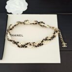 香奈儿重工黑皮珍珠项链 - 图片 3