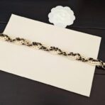 香奈儿重工黑皮珍珠项链 - 图片 4