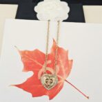 香奈儿（CHANEL）Vintage 系列心形双 C 镶钻项链 - Imagem 2