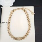 香奈儿（Chanel）双 C 镶钻链条项链