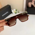 香奈儿（Chanel）方框双 C 太阳镜 棕色 - 图片 3