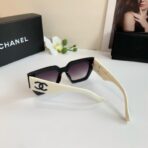 香奈儿（Chanel）矩形醋酸纤维太阳镜（紫白色款） - 图片 3