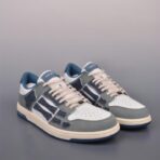 AMIRI Skel-Top Low 系列低帮休闲运动鞋（灰蓝白拼接配色款）