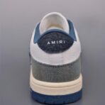 AMIRI Skel-Top Low 系列低帮休闲运动鞋（灰蓝白拼接配色款） - Imagem 4