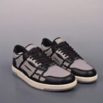 AMIRI Skel-Top Low 系列低帮休闲运动鞋（黑灰白拼接配色款）