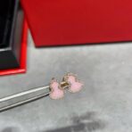 麒麟迷你粉葫芦耳钉 - 图片 2