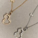 麒麟镂空中号镶钻葫芦项链 - 图片 3