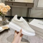 亚历山大・麦昆 Oversized 系列厚底休闲小白鞋（浅米色款） - 图片 3