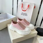 亚历山大・麦昆 Oversized 系列厚底休闲鞋（粉白拼接款） - 图片 3