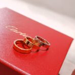 𝐂𝐚𝐫𝐭𝐢𝐞𝐫•卡地亚 LOVE经典窄版单钻对戒