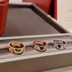 𝐂𝐚𝐫𝐭𝐢𝐞𝐫•卡地亚 𝐋𝐨𝐯𝐞 经典宽版三钻戒指