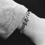 𝐂𝐡𝐫𝐨𝐦𝐞 𝐡𝐞𝐚𝐫𝐭𝐬克罗心 十字花插口手链