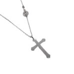 𝐆𝐨𝐫𝐨'𝐬高桥吾郎 金贝羽毛十字架项链 - 图片 4