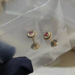 𝐐𝐞𝐞𝐥𝐢𝐧（麒麟）红宝石耳钉 - 图片 2