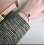 𝐓𝐢𝐟𝐠𝐧𝐲 & 𝐜𝐨蒂芙尼 红色爱心手链 - Image 3