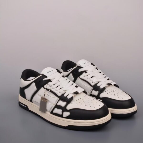 AMIRI Skel-Top Low-Top Sneakers 白黑配色