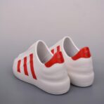 Ad Originals Adifom Superstar 元宇宙概念潮流经典运动休闲鞋 白红配色 - Imagem 2