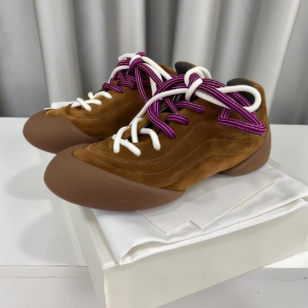 Alexander McQUEEN 亚历山大·麦昆 最新 Flexion系列情侣款 复古 休闲 运动鞋 深棕色