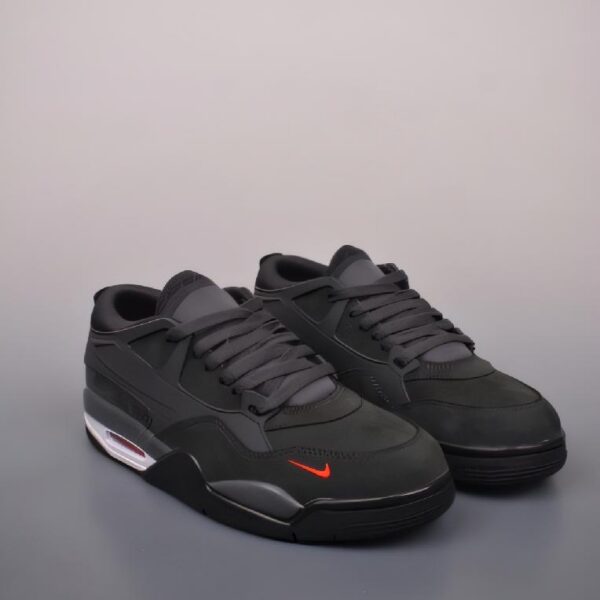 Anthracite AJ4低帮 复刻麂皮灰黑