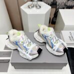 Balenciaga 3XL Shearling-Lined Extreme Lace Sneaker（巴黎世家 3XL 系列 “毛绒内衬极致鞋带” 款运动鞋）白灰蓝粉拼色 - Image 4