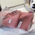 Burberry·巴宝莉双面围巾 灰红拼色 - Imagem 3