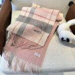 Burberry·巴宝莉双面围巾 粉灰拼色 - Imagem 2
