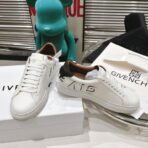 Givenchy Town Leather Low-Top Sneakers（纪梵希 Town 系列皮革低帮板鞋）黑褐配色 （压纹装装饰） - 图片 3