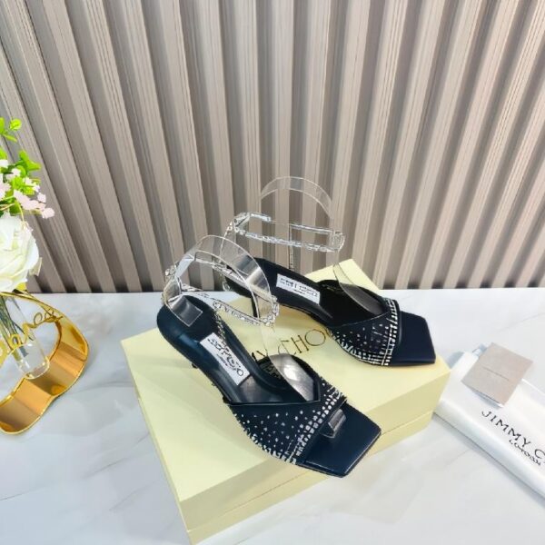 Jimmy Choo Vanessa 系列细高跟凉鞋 黑色