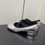 Masion Margiela MM6 马吉拉 秋季交叉绑带玛丽珍单鞋  银色 - 图片 3