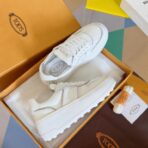 TOD'S Cassetta 系列女士厚底小白鞋 白色 - Image 3