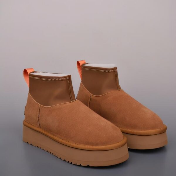 UGG迪普靴 迷你弹力一体雪地靴 棕色