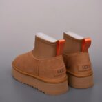 UGG迪普靴 迷你弹力一体雪地靴 棕色 - Image 4