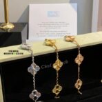 Van Cleef & Arpels 18K 黄金 Alhambra 多花四叶幸运草手链 - 图片 2