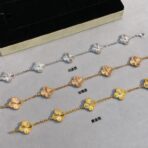 Van Cleef & Arpels 18K 黄金 Alhambra 多花四叶幸运草手链 - 图片 3